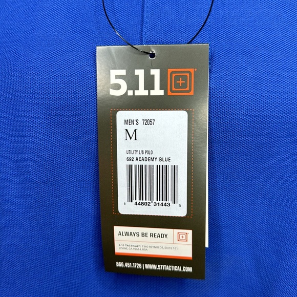 NWT 5.11 UTILITY LONG SLEEVE POLO size Medium - Picture 3 of 8